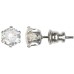 5mm Forever Silver Cubic Zirconia Stud Earrings In Asst Sizes 106431-E055 Silver